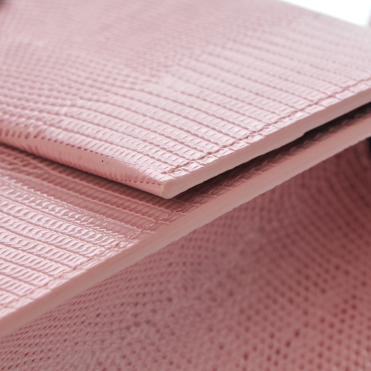 Iguana Calfskin Embossed Lucia Top Handle Bag Pink