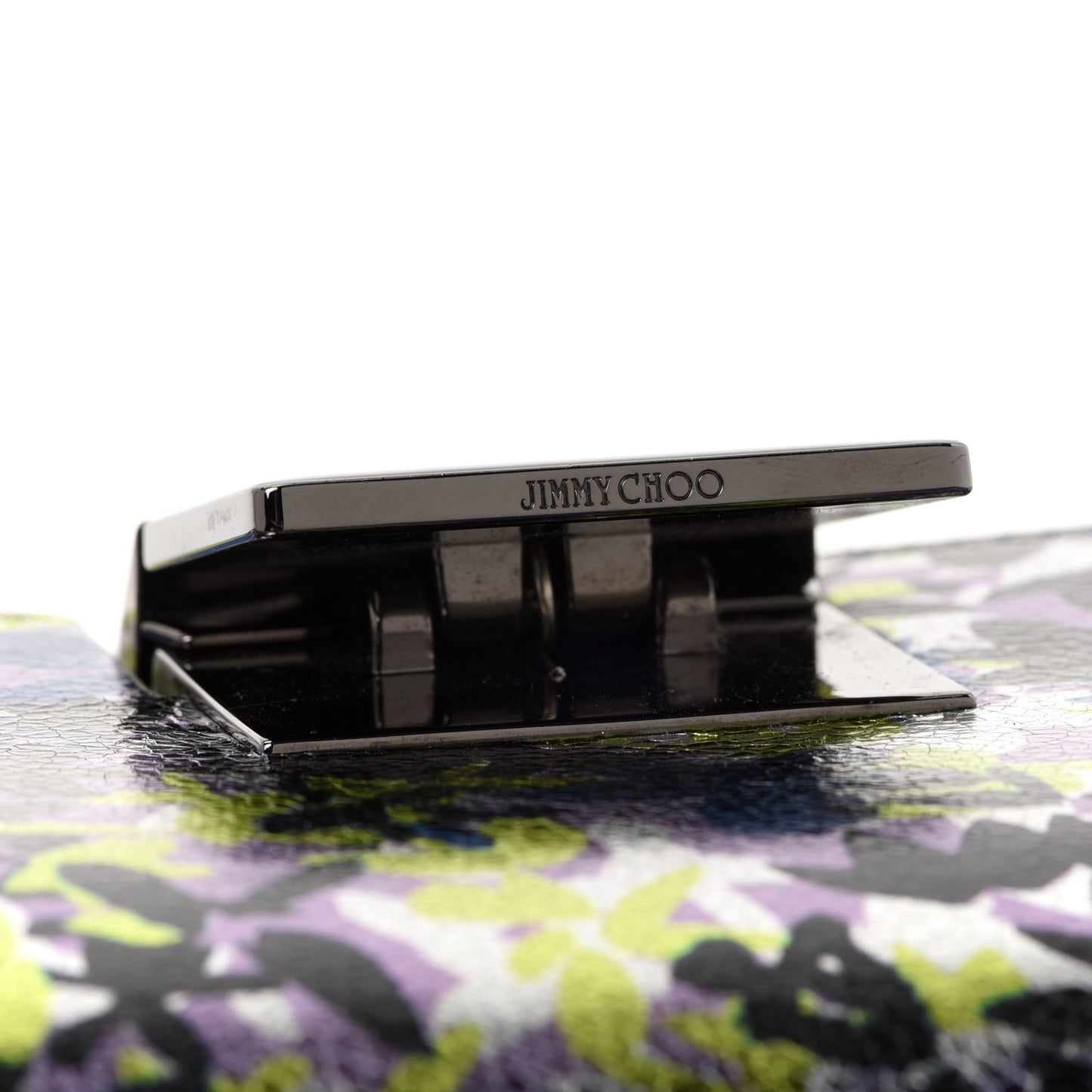 Metallic Calfskin Lockett Petite Shoulder Bag Multicolor