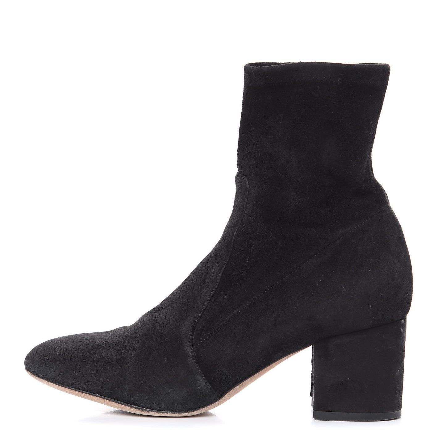 Suede Stretch 60mm Ankle Boots 36.5 Black