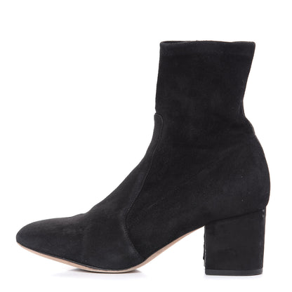 Valentino Garavani Suede Stretch 60mm Ankle Boots 36.5 Black 1 of 11