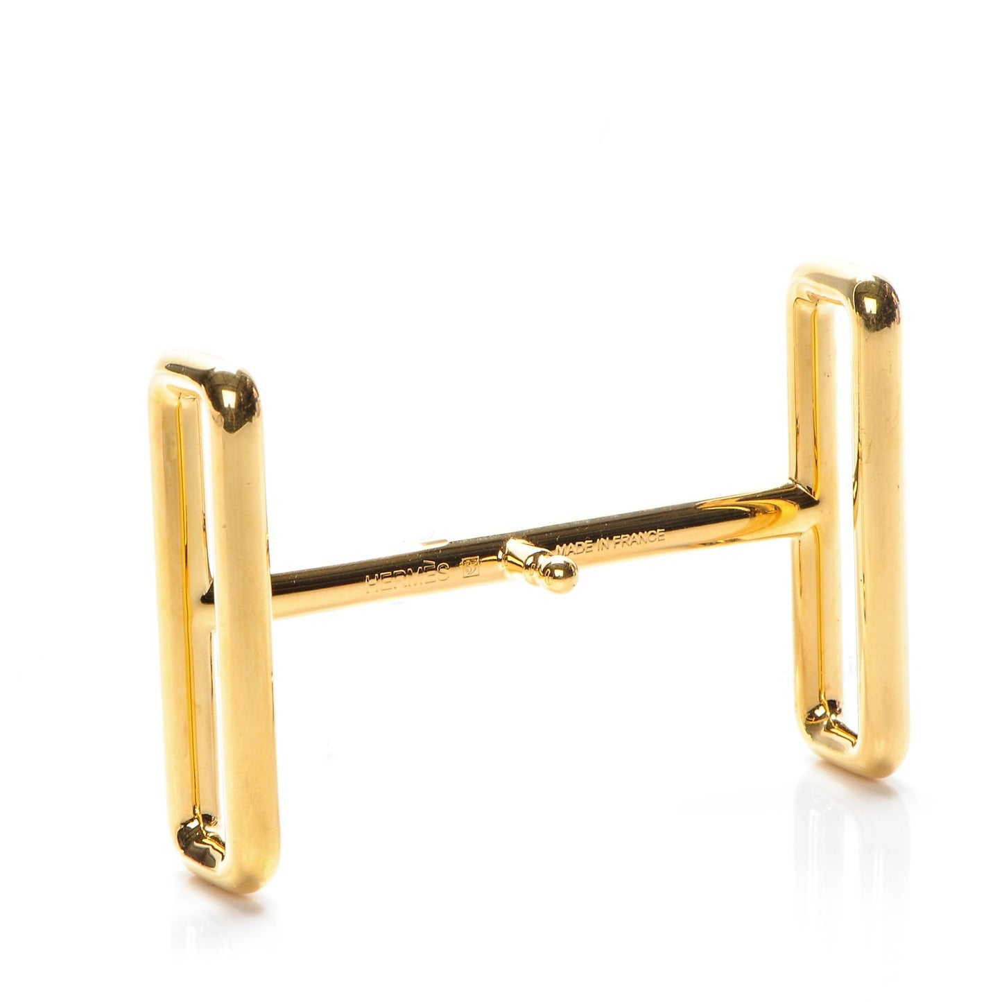 Polished Gold 42mm Idem H Belt Buckle