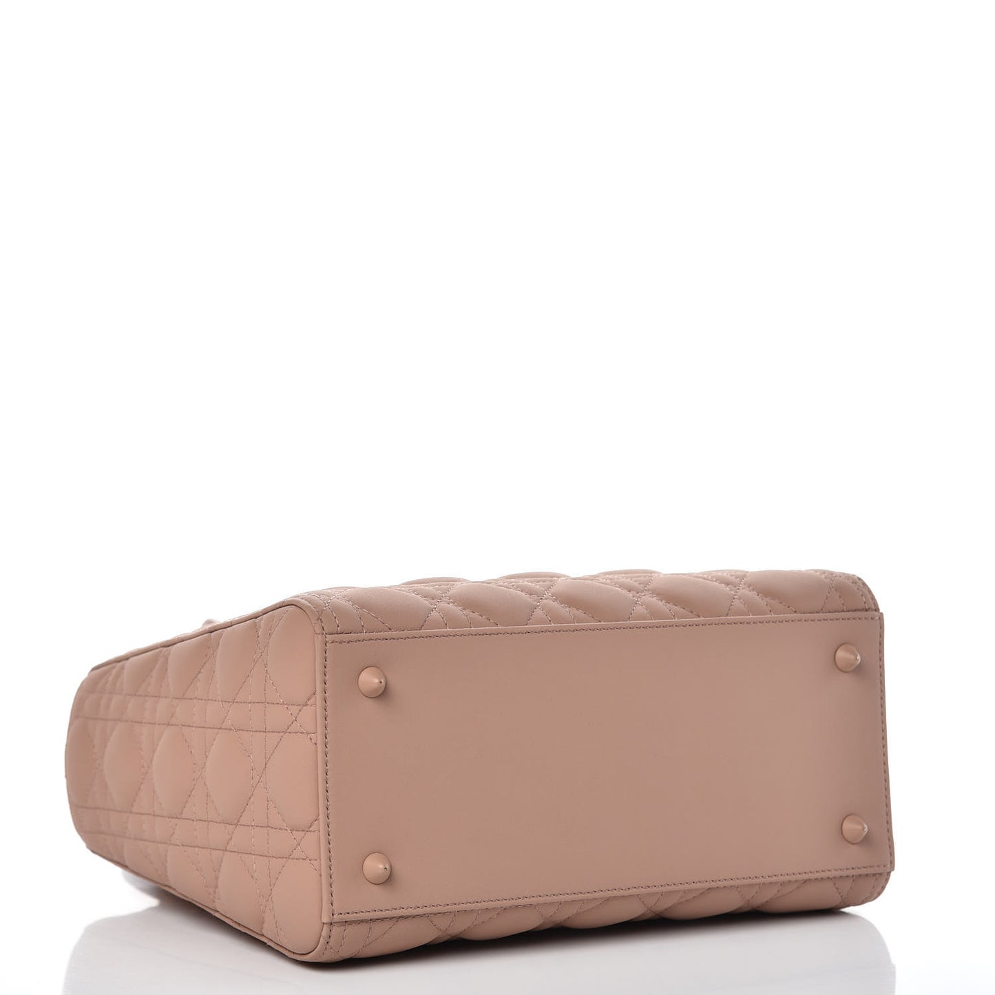 Ultra Matte Calfskin Cannage Medium Lady Dior Beige