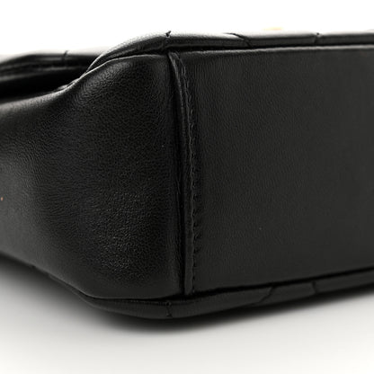 Chanel Lambskin Quilted Small Side Note Flap Black 9 of 11