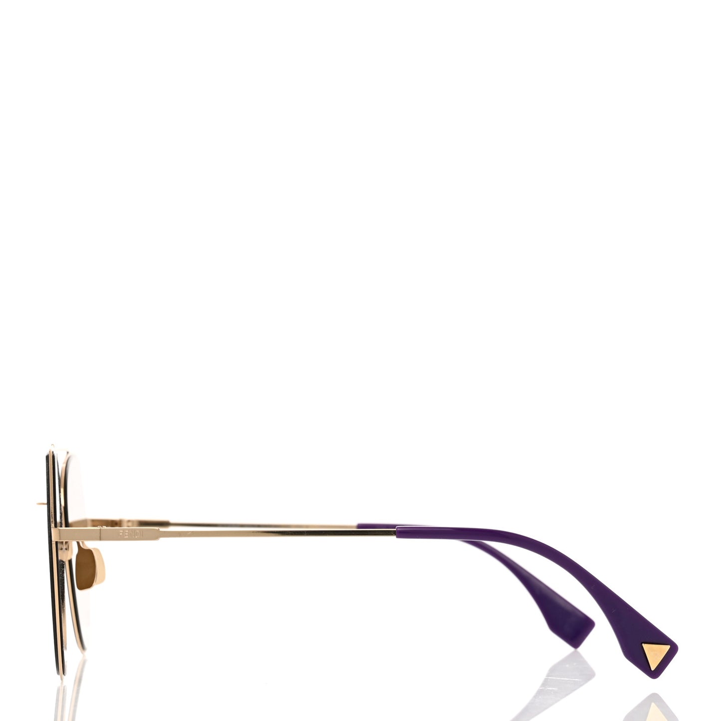 Metal Geometric FF Sunglasses FF 0194/S Gold