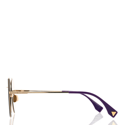 Fendi Metal Geometric FF Sunglasses FF 0194/S Gold 3 of 6