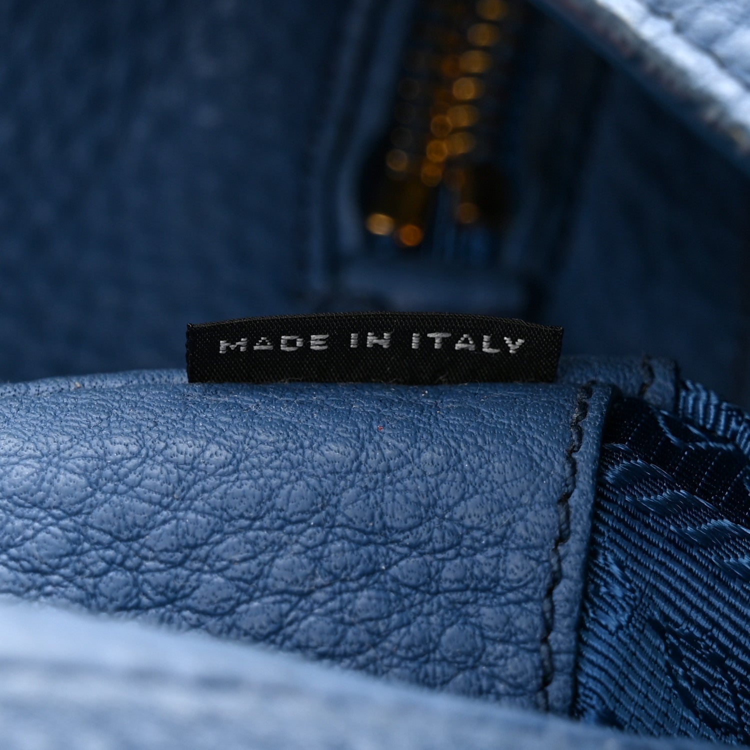 Prada Vitello Daino Double Pocket Hobo Cobalto 7 of 16