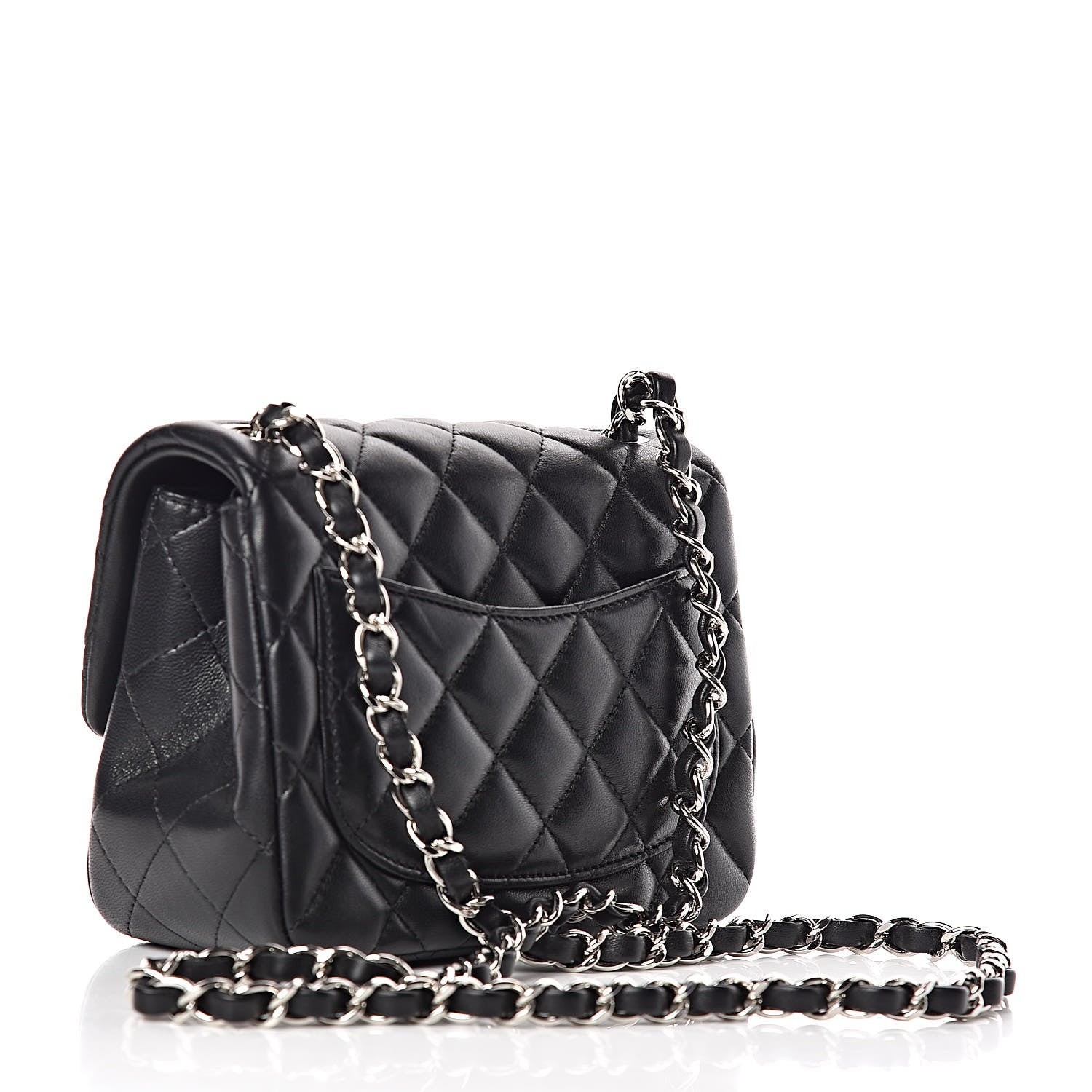 Chanel Lambskin Quilted Mini Square Flap Black 3 of 11