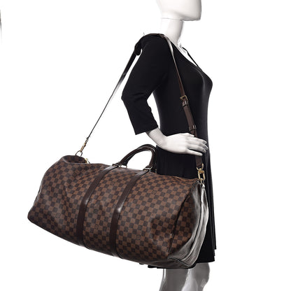 Louis Vuitton Damier Ebene Keepall Bandouliere 55 2 of 15