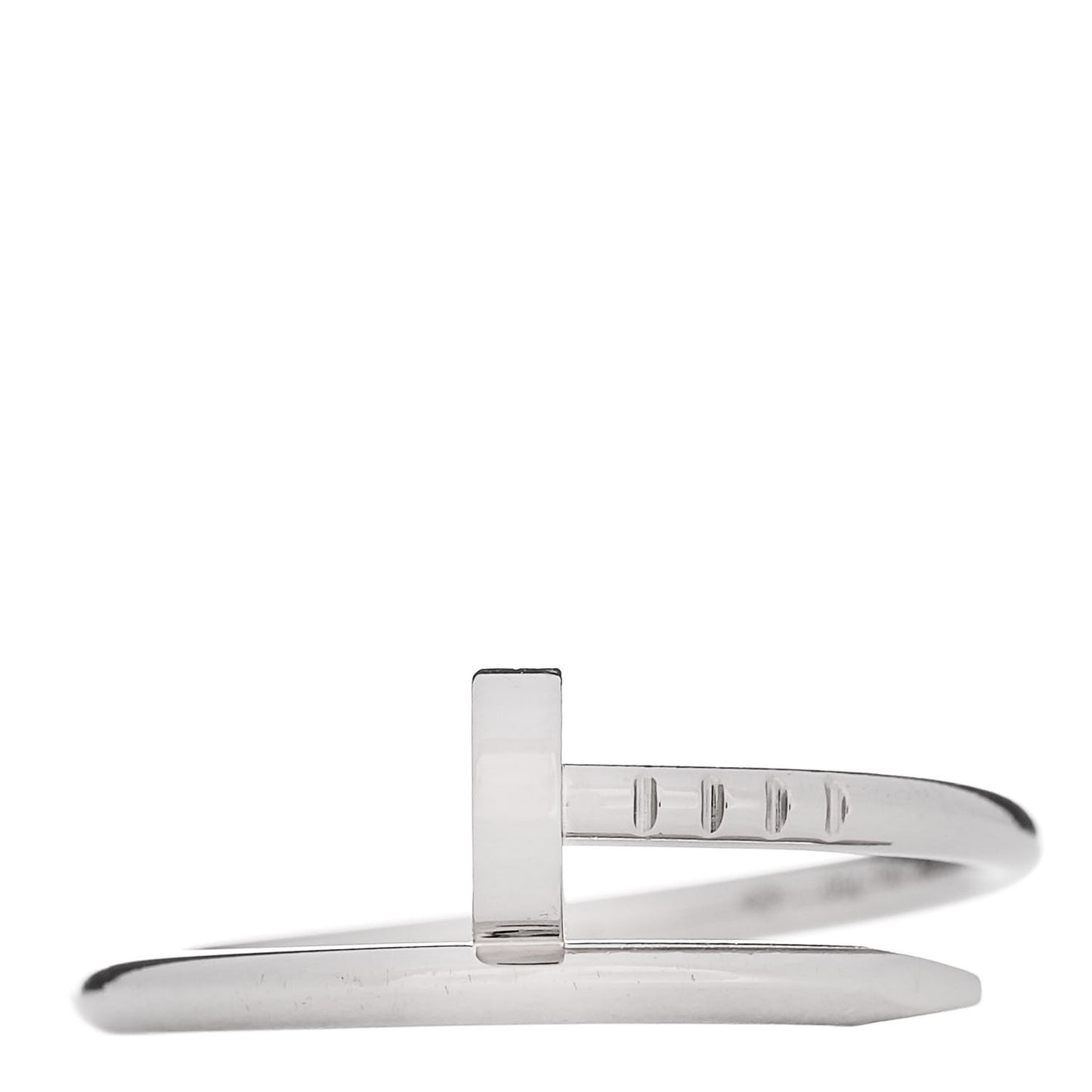 18K White Gold Small Juste Un Clou Ring 55 7.25