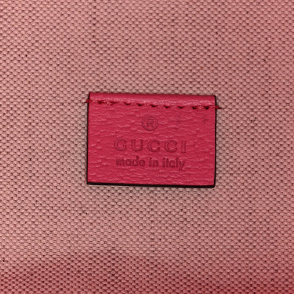 Gucci Patent Canvas Frame Logo Vertical Tote Glam Pink 5 of 8