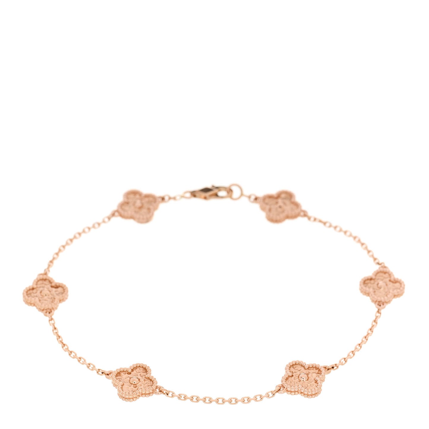 18K Rose Gold 6 Motifs Sweet Alhambra Bracelet