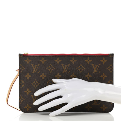 Louis Vuitton Monogram Neverfull MM GM Pochette Cherry 2 of 8