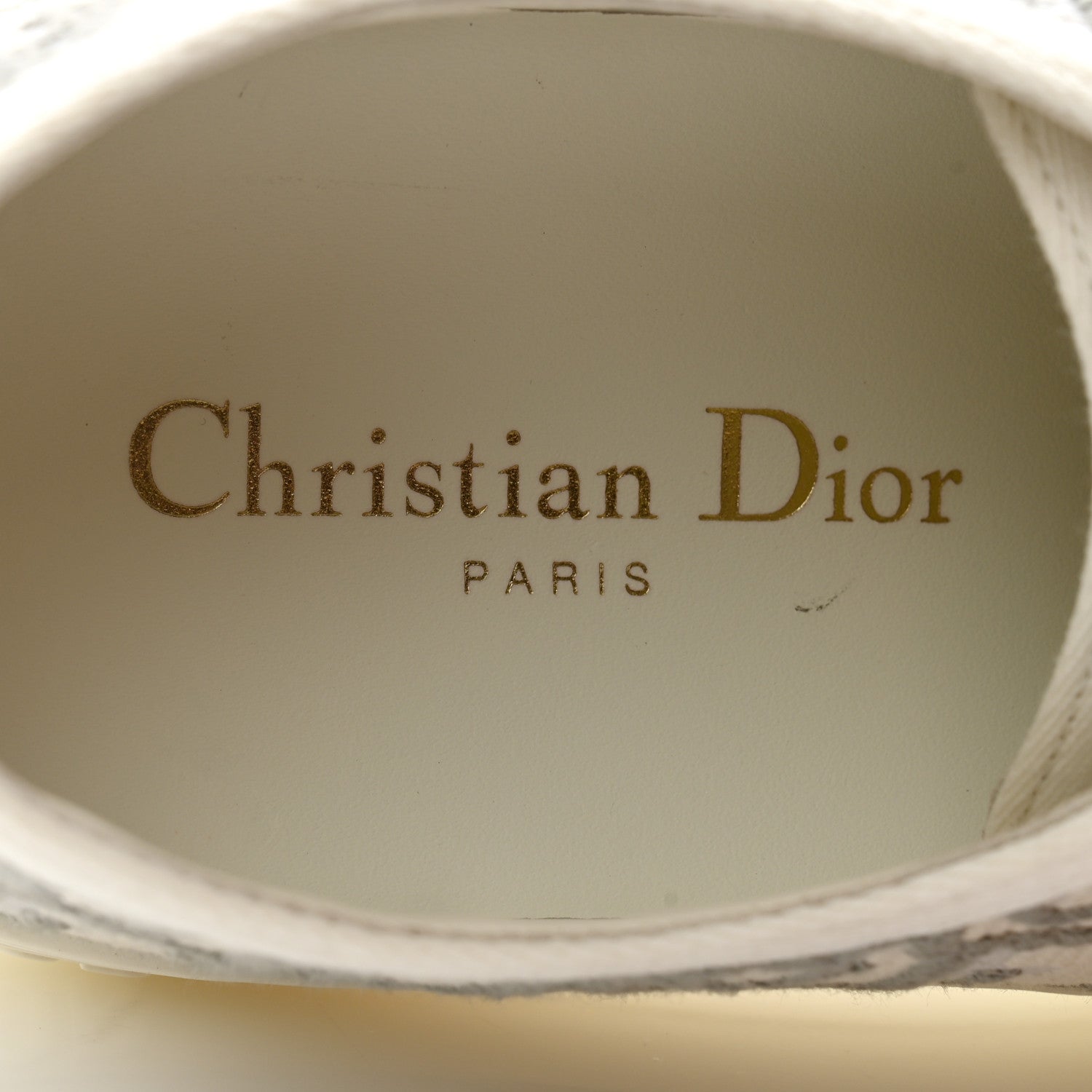 Christian Dior Canvas Oblique Walk'N'Dior Low Top Sneakers 38 Grey Stone 6 of 10