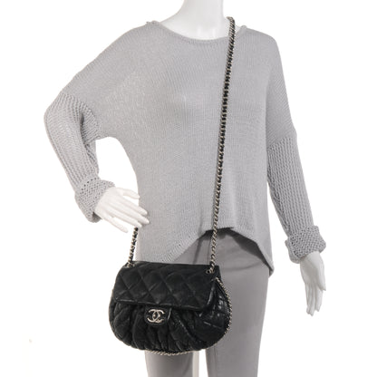 Chanel Lambskin Chain Around Medium Messenger Bag Black 2 of 9