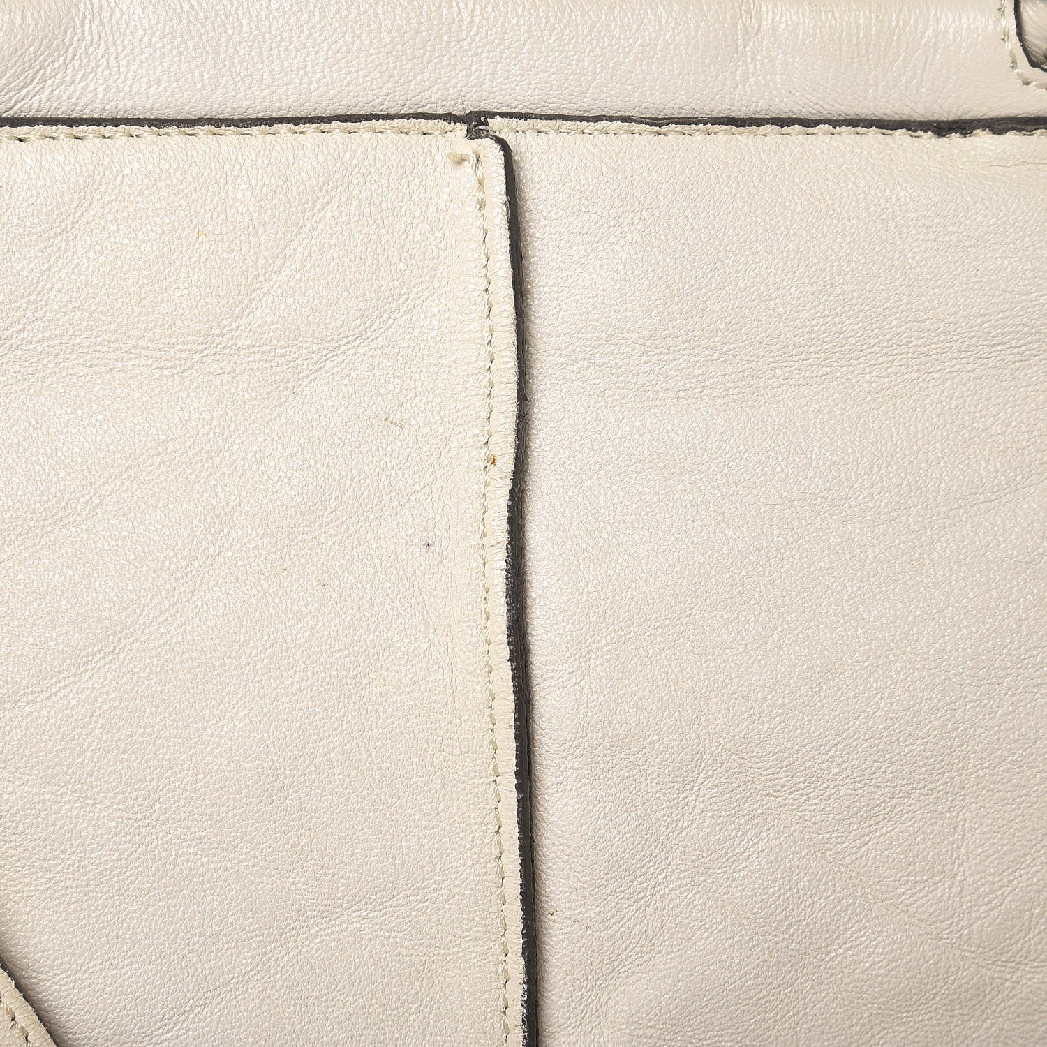 Chloe Lambskin Saskia Satchel White 9 of 9