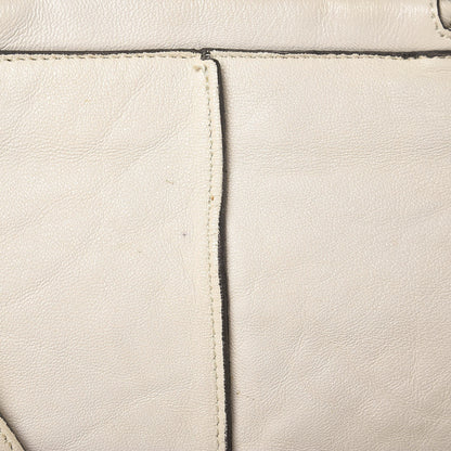 Chloe Lambskin Saskia Satchel White 9 of 9