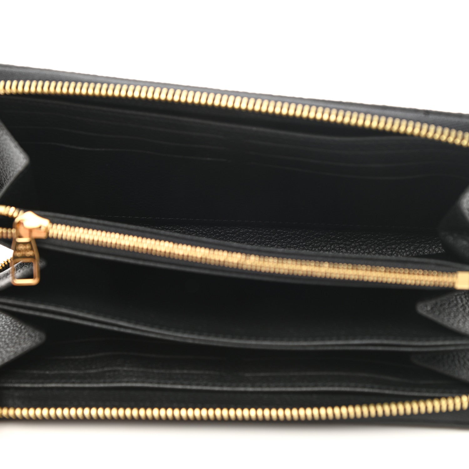 Louis Vuitton Empreinte Monogram Giant Zippy Wallet Black Beige 5 of 7