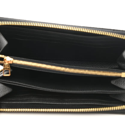 Louis Vuitton Empreinte Monogram Giant Zippy Wallet Black Beige 5 of 7