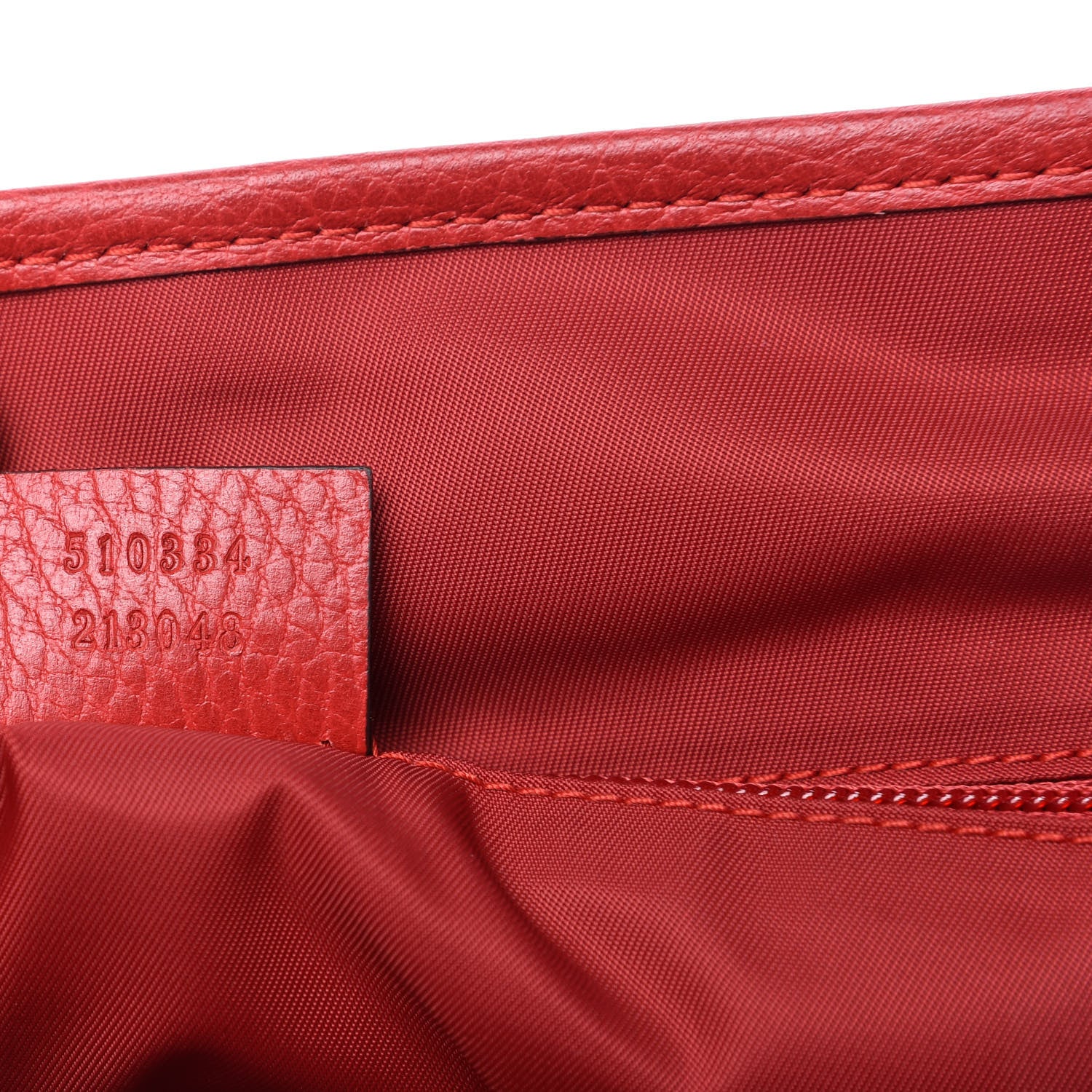 Gucci Nylon Monogram Double Buckle Flap Messenger Bag Vibrant Red 9 of 10