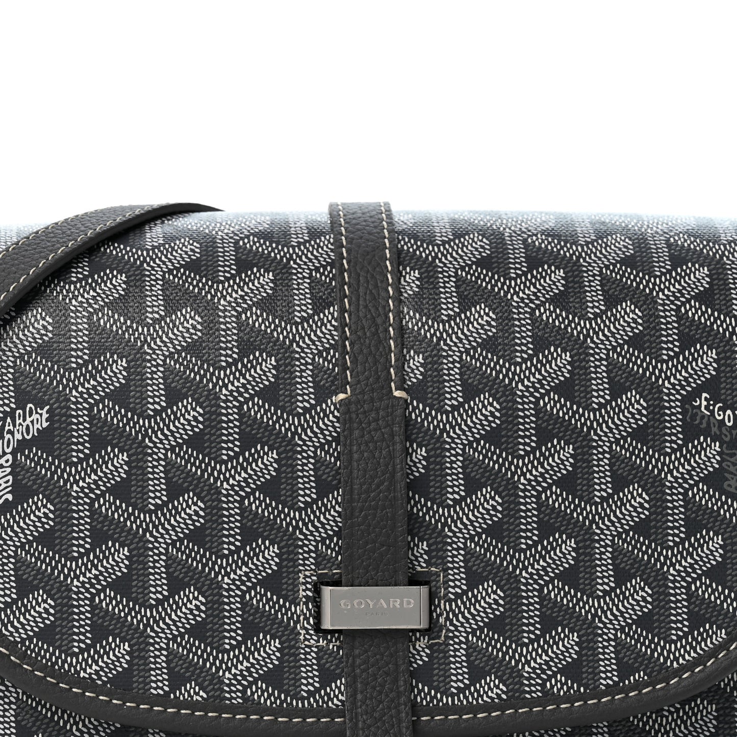 Goyardine Belvedere II PM Messenger Bag Gray