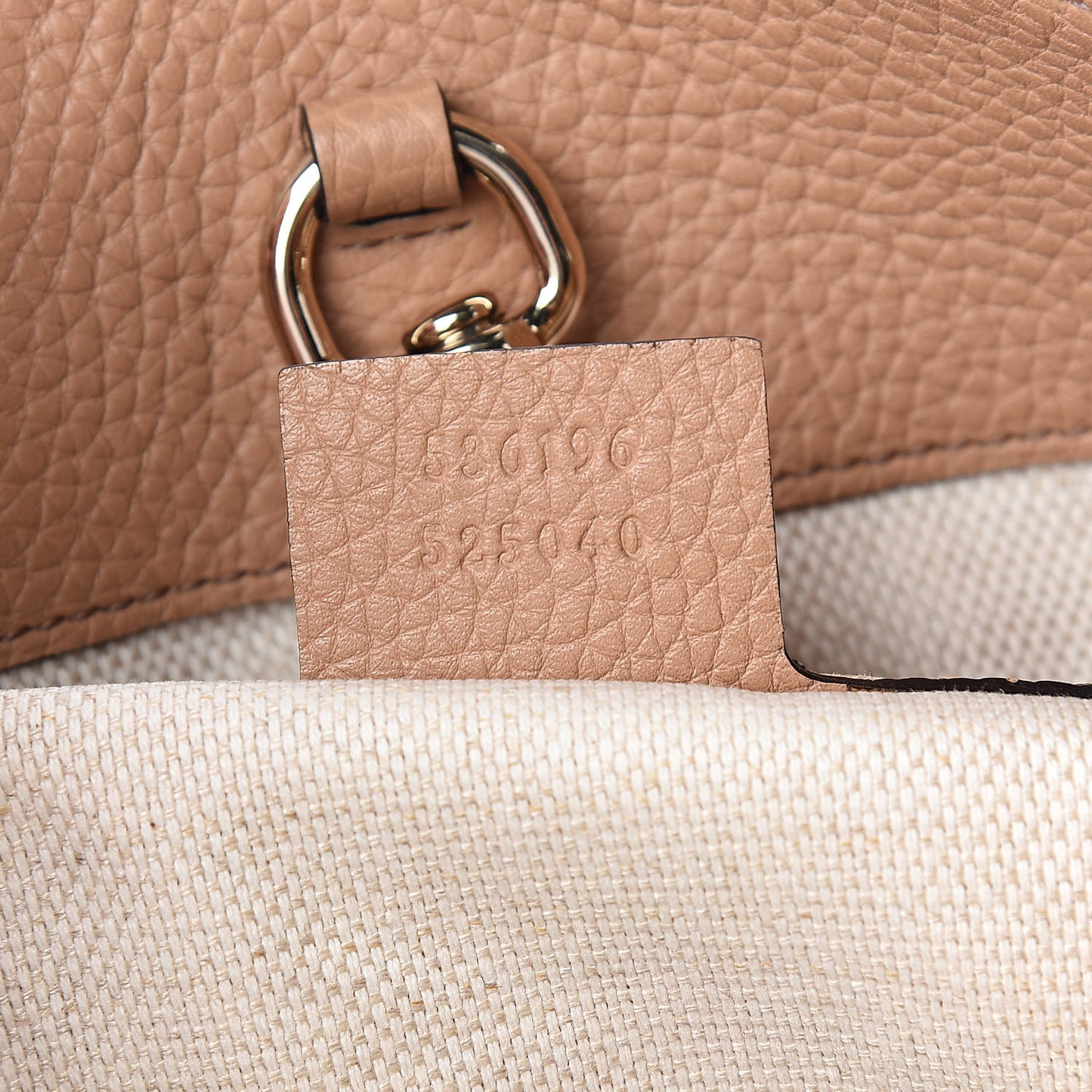 Pebbled Calfskin Medium Soho Chain Shoulder Bag Camelia