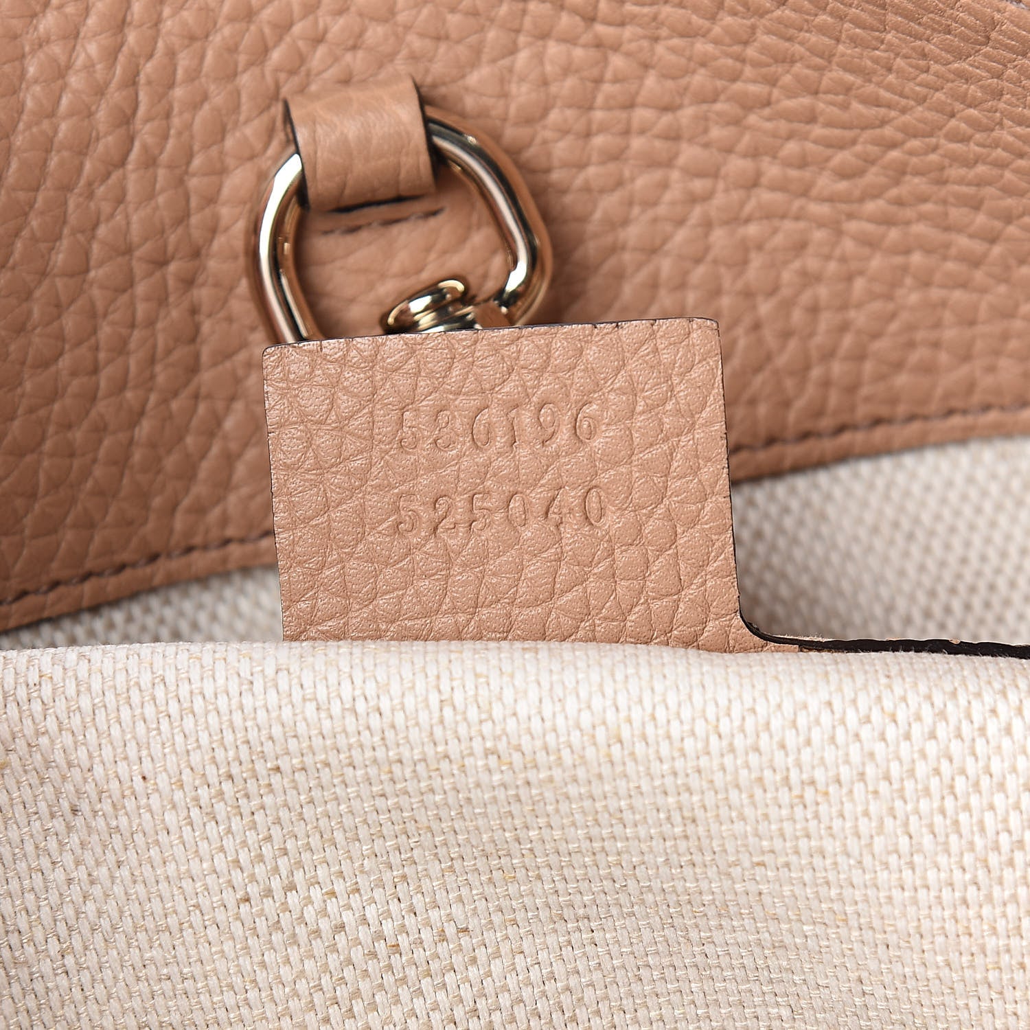 Gucci Pebbled Calfskin Medium Soho Chain Shoulder Bag Camelia 7 of 10