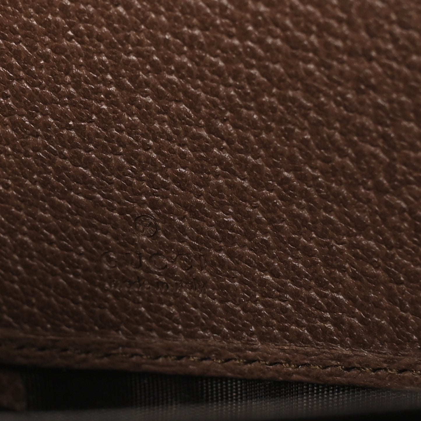 GG Supreme Monogram Web Ophidia Zip Around Wallet Brown