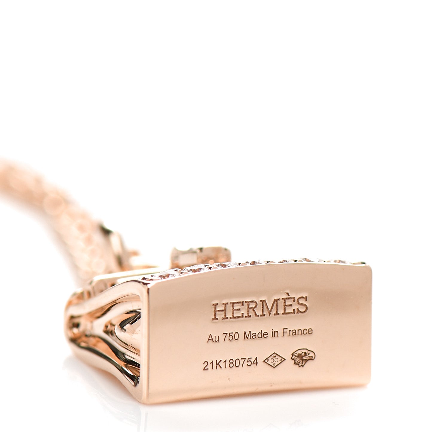18K Rose Gold Diamond Kelly Amulettes Pendant Necklace