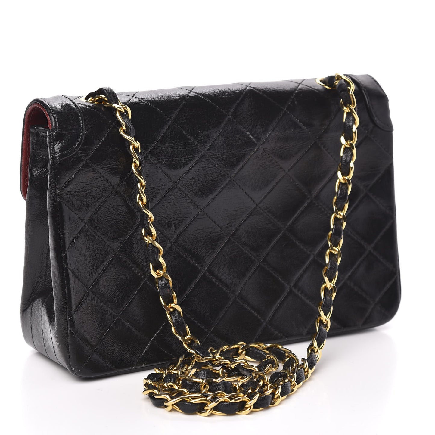 Lambskin Quilted Mini Flap Black