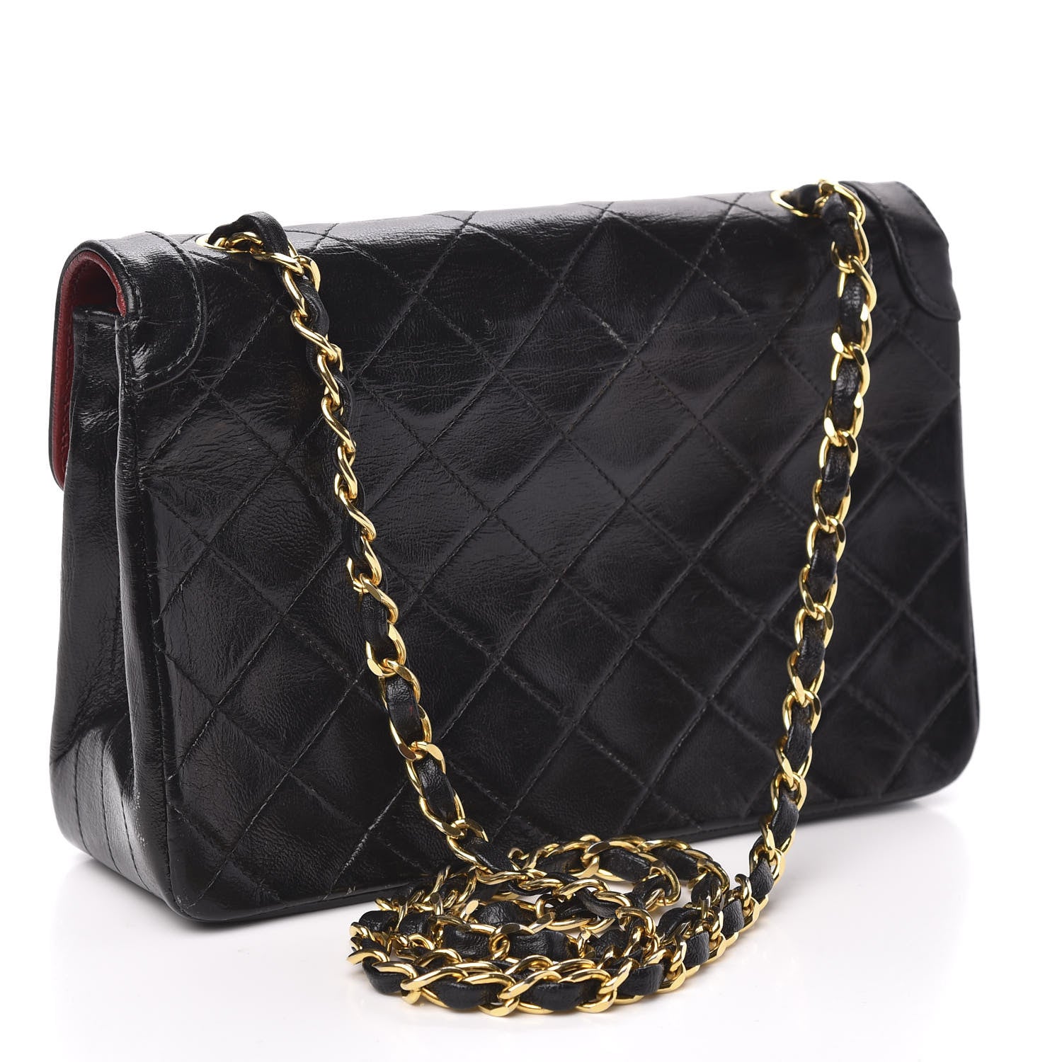 Chanel Lambskin Quilted Mini Flap Black 2 of 15