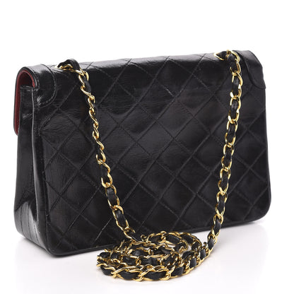 Chanel Lambskin Quilted Mini Flap Black 2 of 15