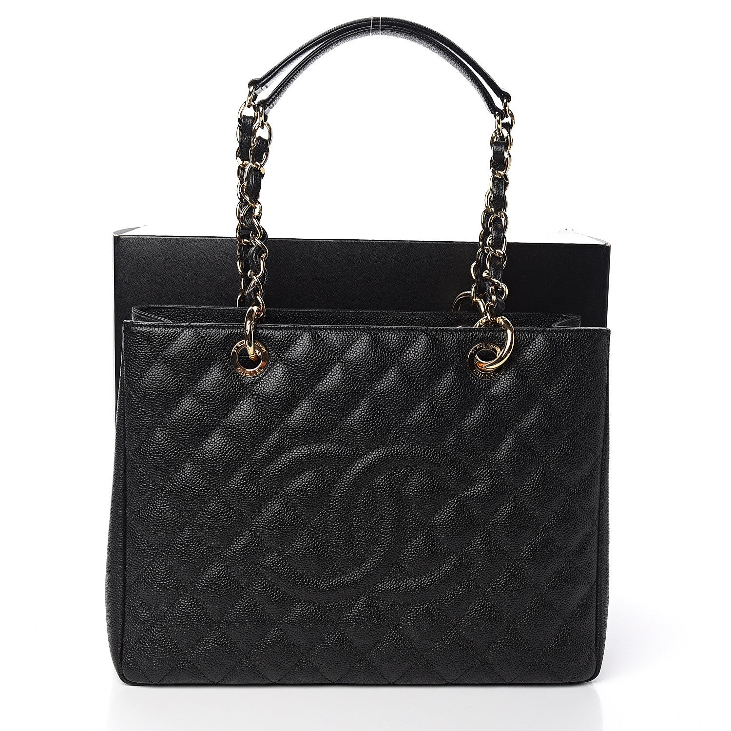 Chanel Caviar Quilted Grand Shopping Tote GST Black 11 of 11