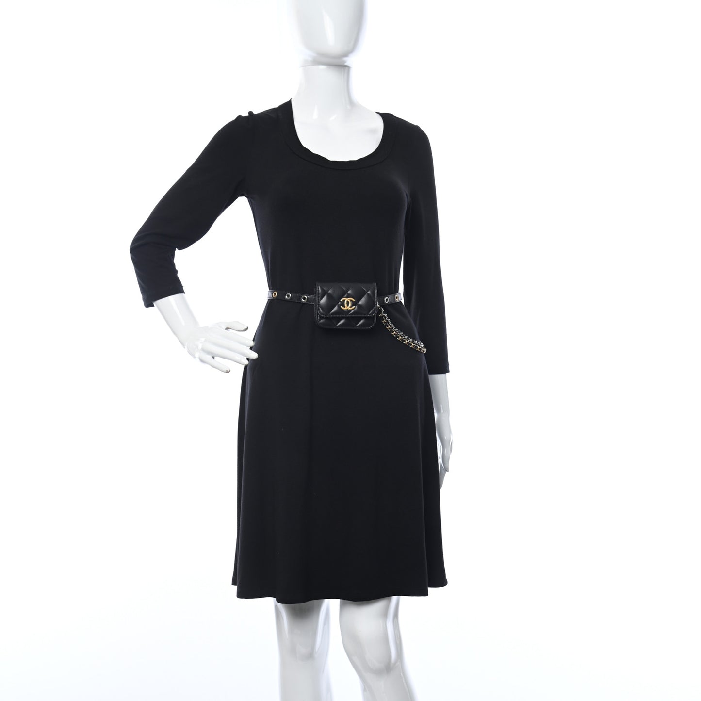 Goatskin Quilted Flap Waist Belt Bag