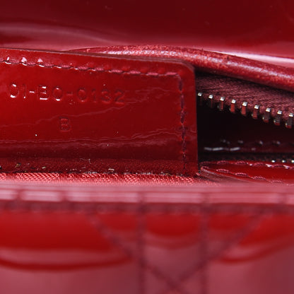Christian Dior Patent Cannage Medium Lady Dior Red 7 of 12