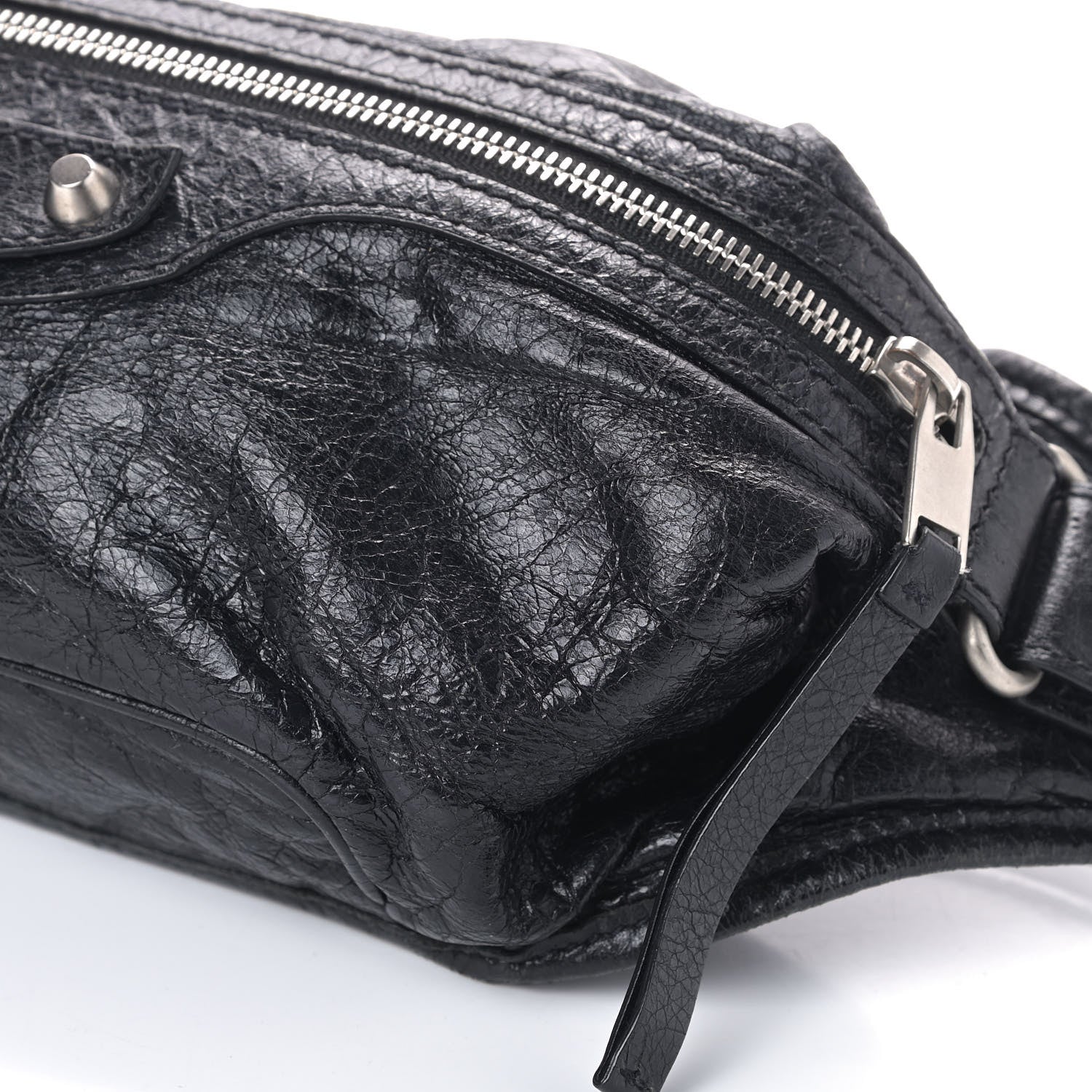 Balenciaga Lambskin Classic Hardware Neo Lift Hip Bag Black 8 of 8