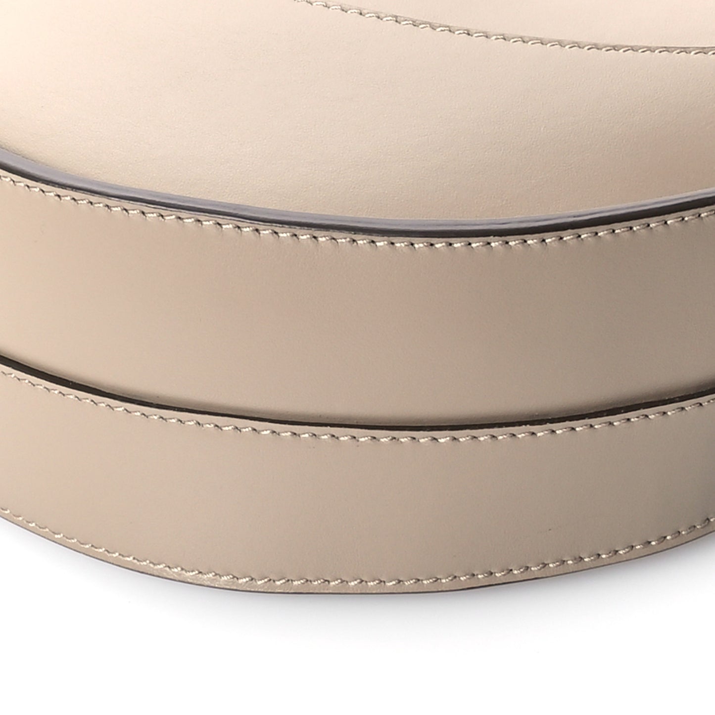 Calfskin Arch Shoulder Bag Light Taupe
