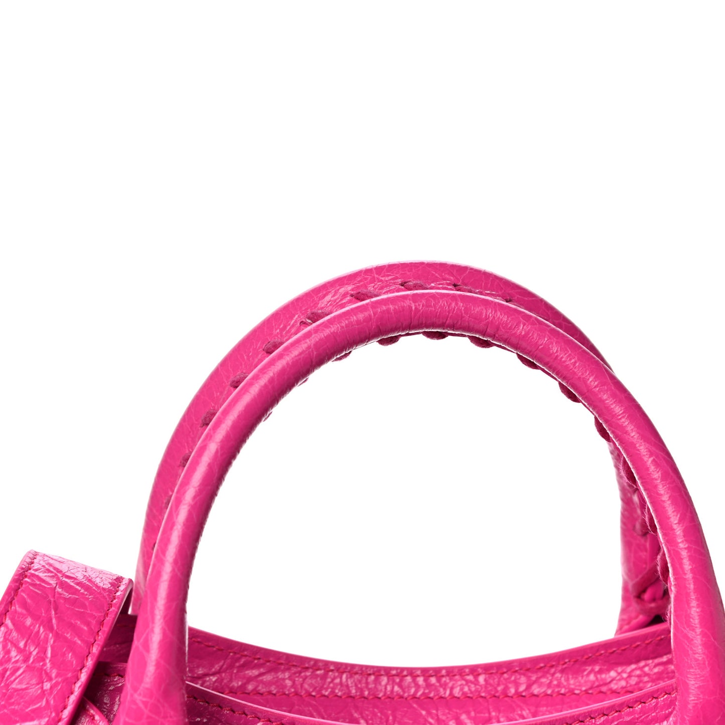 Agneau Classic Silver Hardware S City Fuchsia
