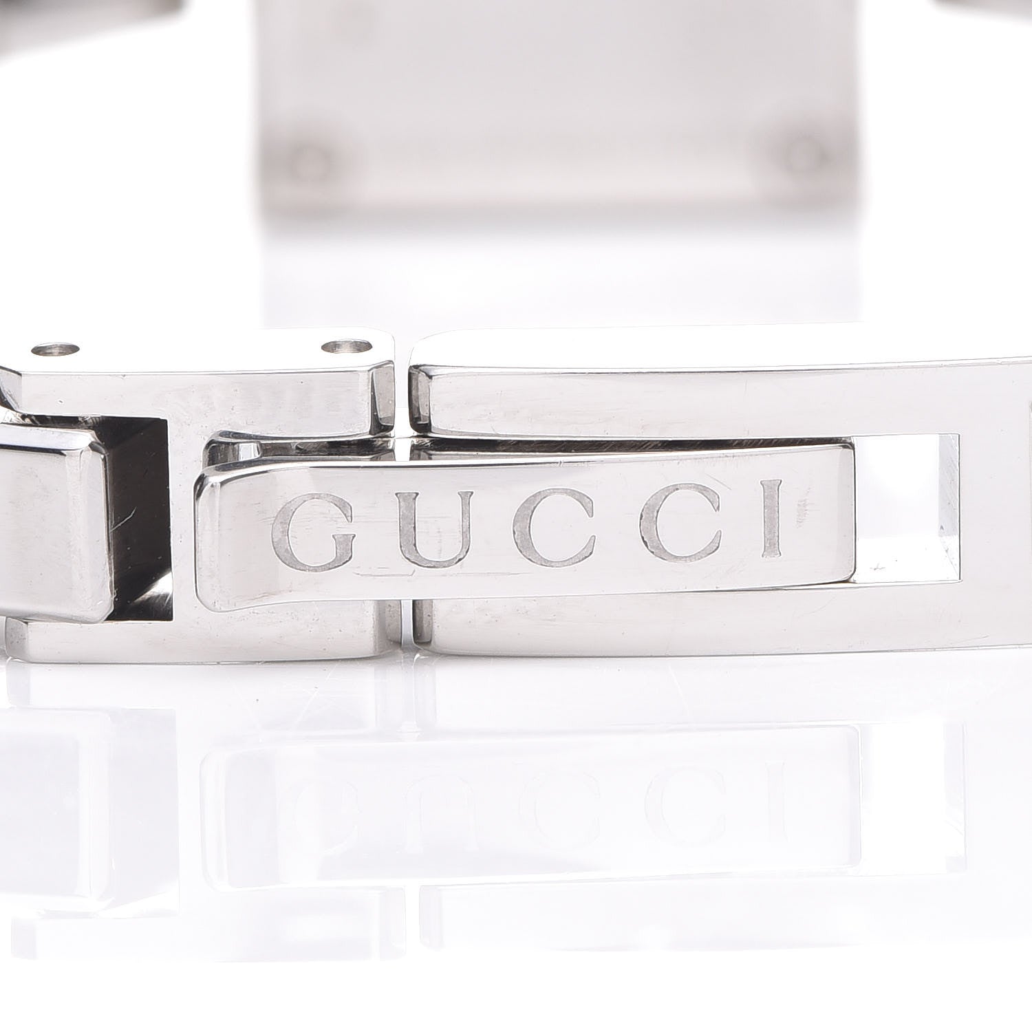 Gucci Stainless Steel Satin Diamond Bezel 14mm 102 G-Mini Quartz Watch Black 6 of 8