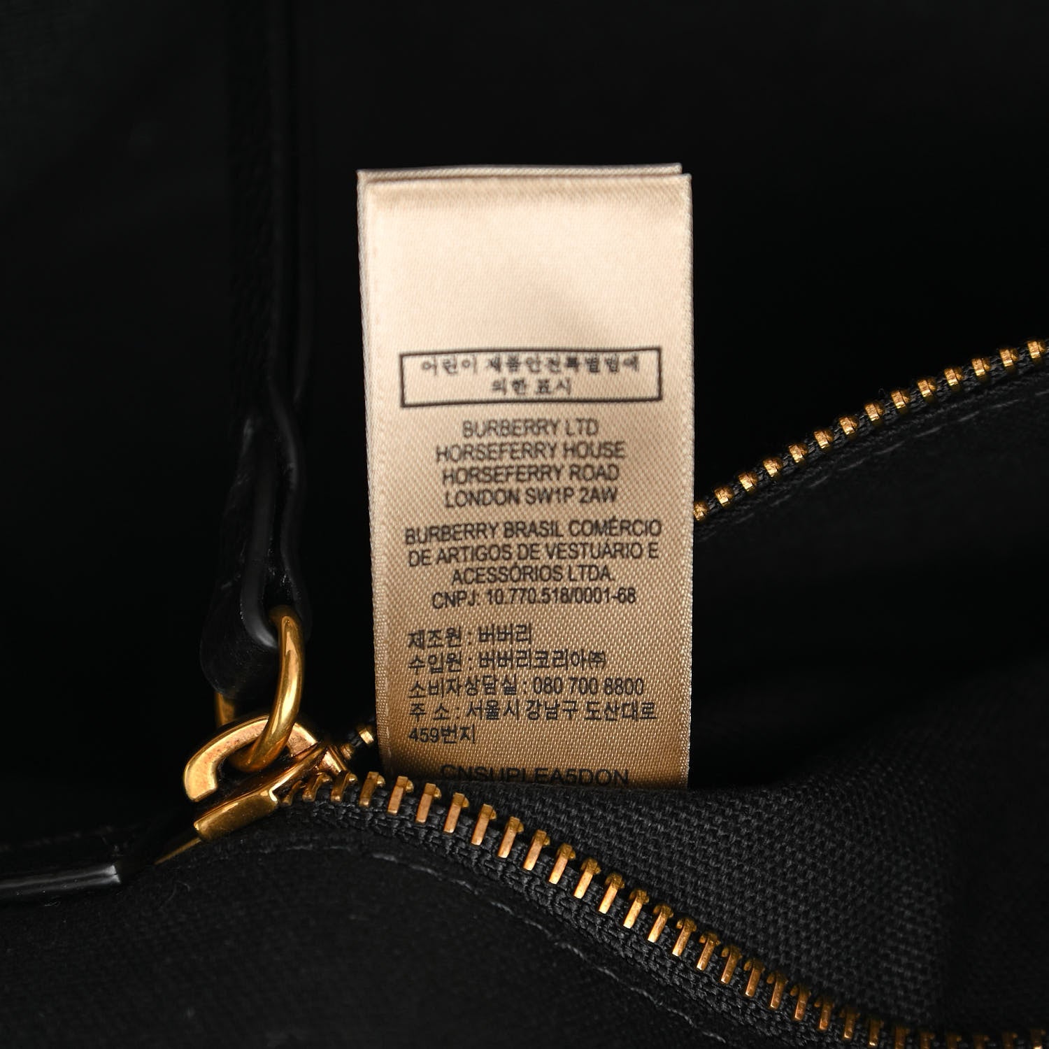 Burberry Canvas Mega Check Small Brookdale Backpack Black 8 of 12