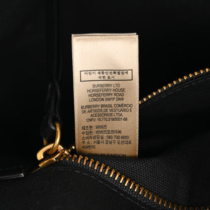 Burberry Canvas Mega Check Small Brookdale Backpack Black 8 of 12
