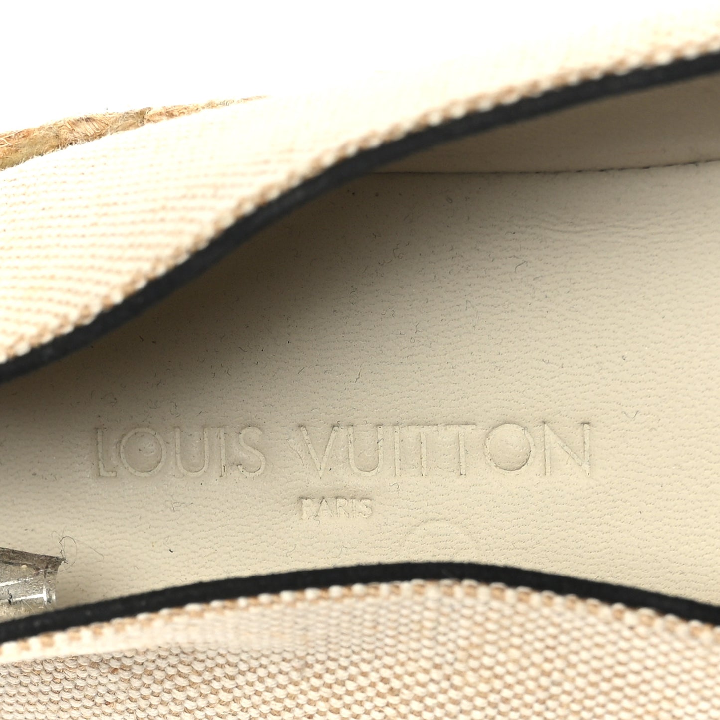 Canvas Postcard Espadrille Flats 38 Ecru