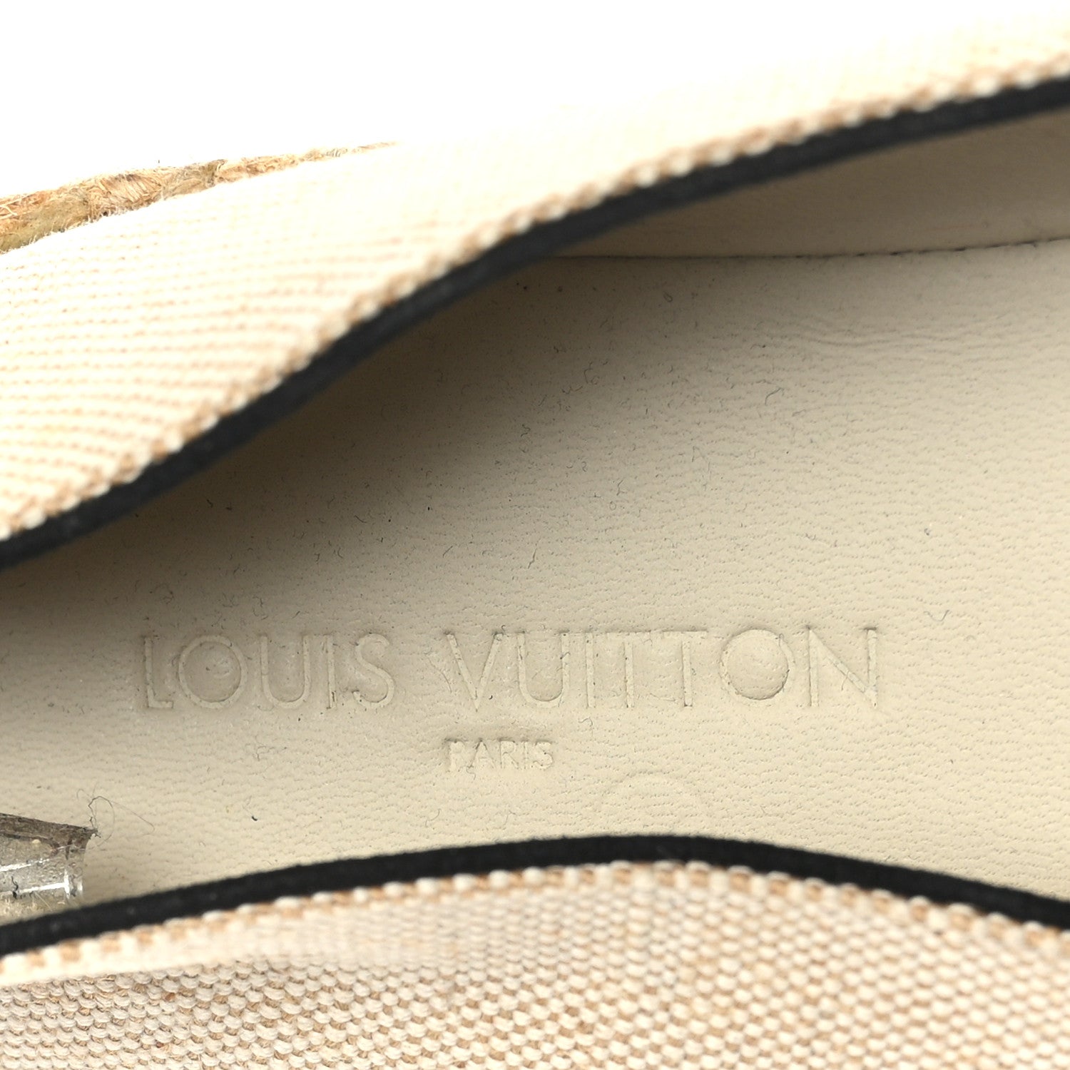 Louis Vuitton Canvas Postcard Espadrille Flats 38 Ecru 6 of 7