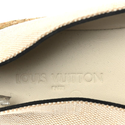 Louis Vuitton Canvas Postcard Espadrille Flats 38 Ecru 6 of 7