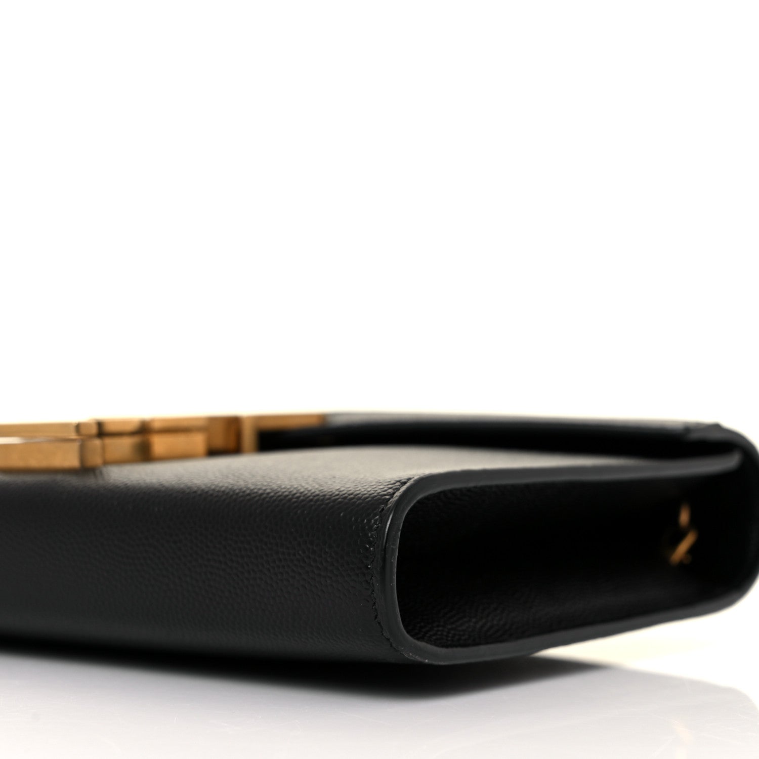 Saint Laurent Grain De Poudre Monogram Cassandra Chain Wallet Black 9 of 9