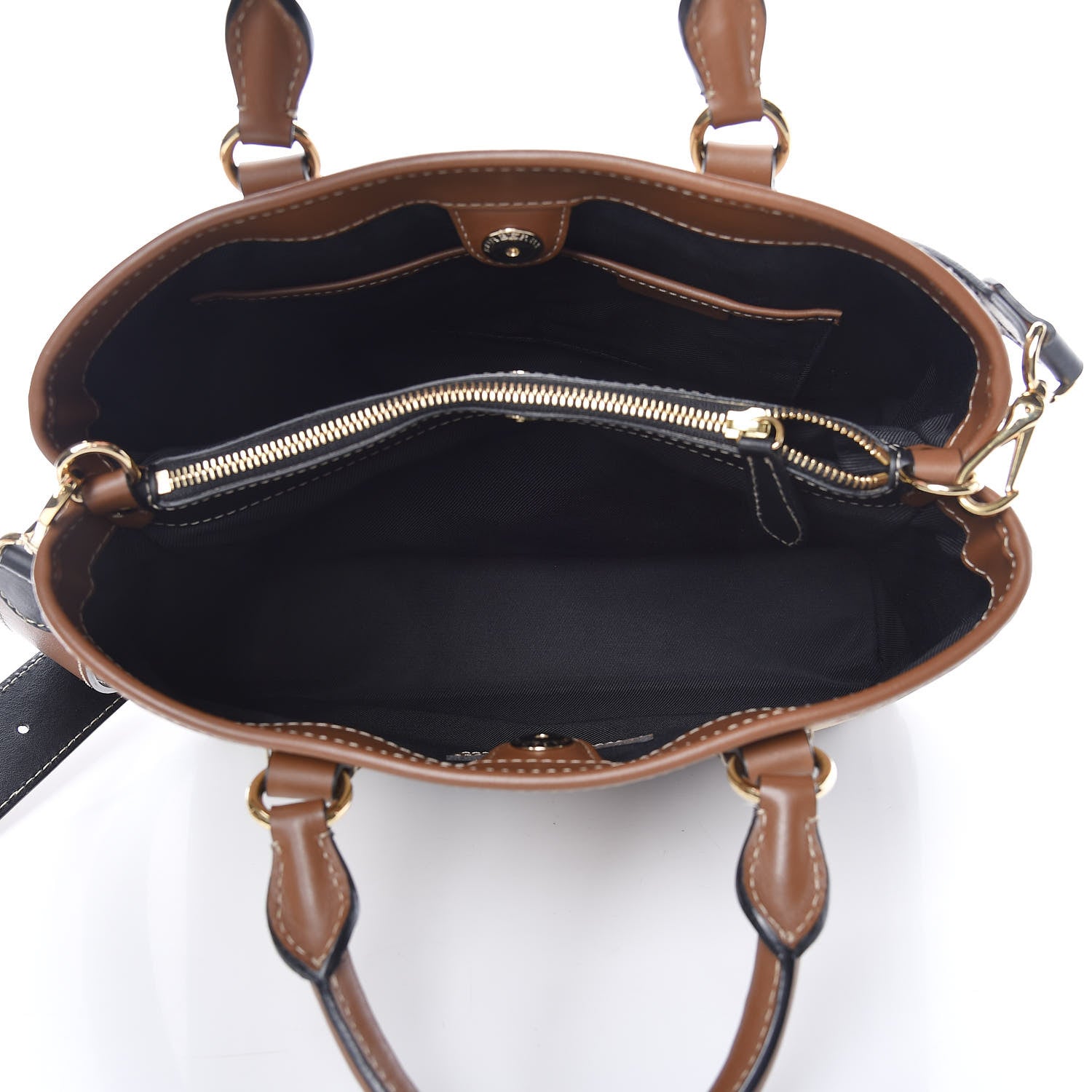 Burberry Horseferry Check Medium Ballingdon Tote Honey Tan 6 of 10
