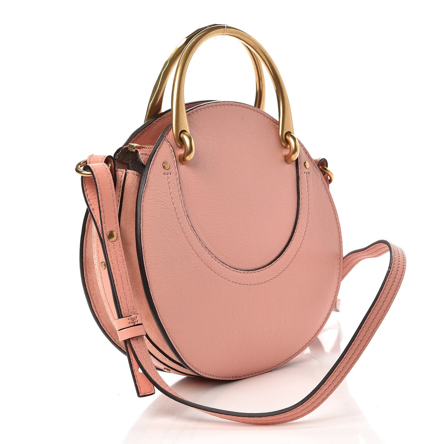 Calfskin Suede Small Pixie Bag Ideal Blush