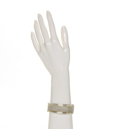David Yurman Sterling Silver 18K Yellow Gold 23mm Cable Cuff 2 of 4