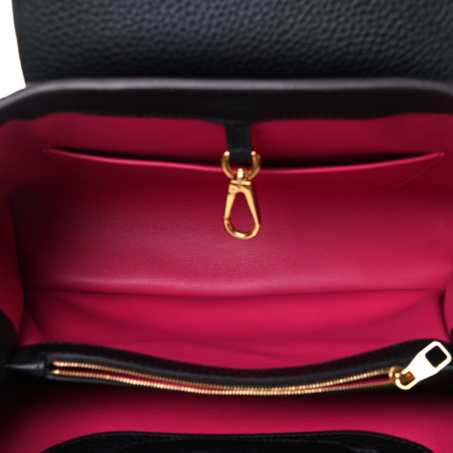 Taurillon Capucines MM Cobalt Fuchsia