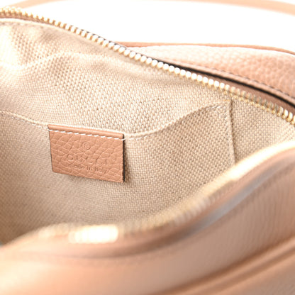 Gucci Pebbled Calfskin Small Soho Disco Bag Rose Beige 8 of 10
