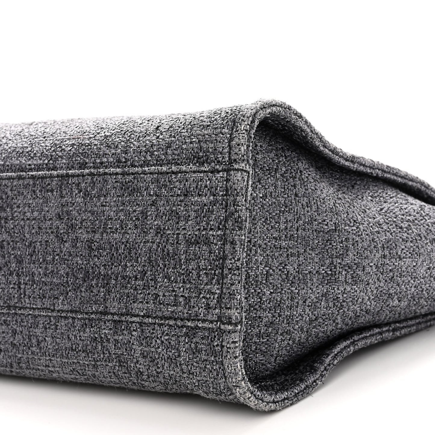Lurex Boucle Small Deauville Tote Black